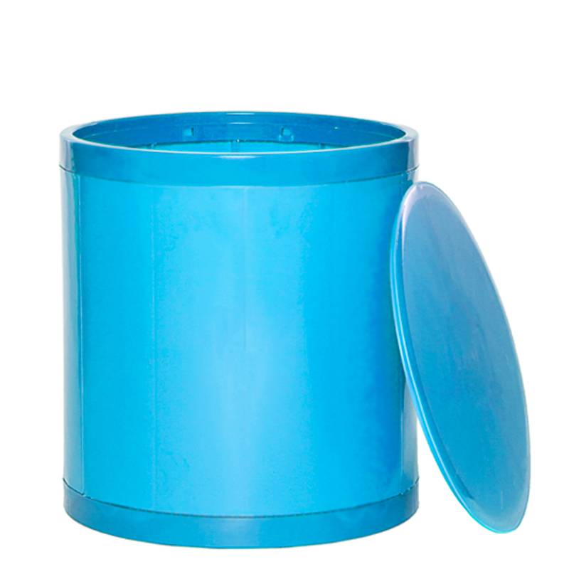 OTTO Storage Stool Solid – Turquoise Blue